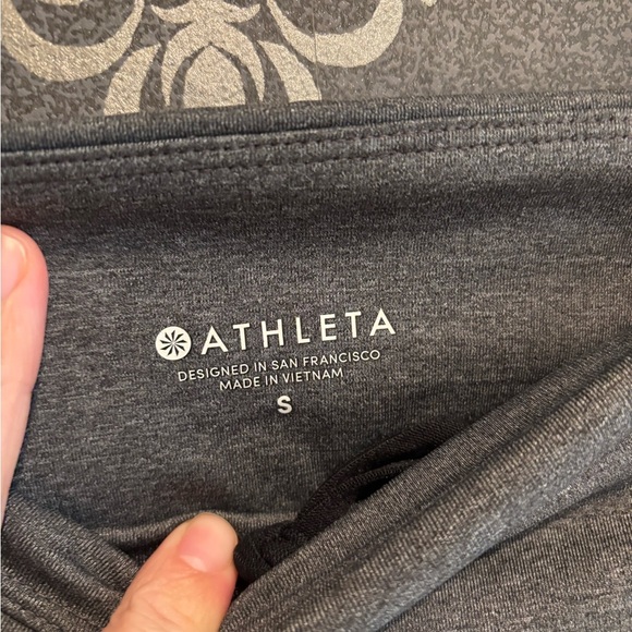 Gray and Black Leggings Athleta Joggers Small - Picture 3 of 3